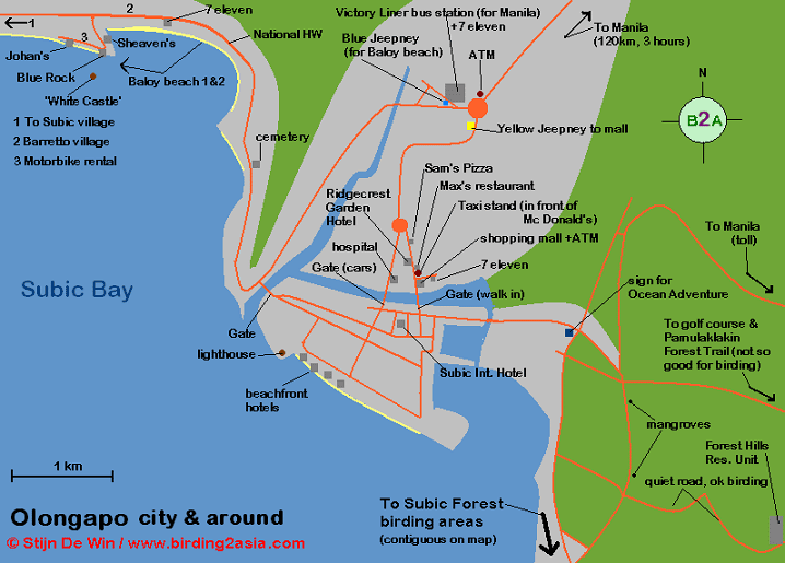 Olongapo City Philippines Map